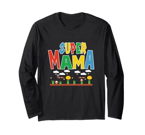 Muttertagsgeschenk für Mama personalisiert super Mama Langarmshirt von muttertagsgeschenk für mama muttertag mama lustige