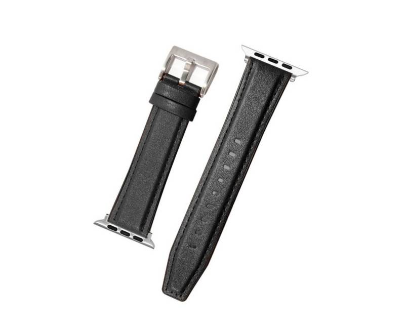 mutural Smartwatch-Armband Leder Silikon Armband kompatibel mit Apple Watch 38–49 mm von mutural