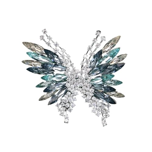 3D-Schmetterlings-Brosche – funkelnde Tier-Anstecknadel für Blazer und Mäntel, Einheitsgröße von muzoira