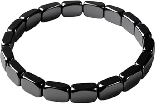 4 mm Naturstein-Perlenarmband für Herren – Edelstahl, geometrischer Kristall, Schmuck, Geschenk für Reisen, Souvenir (mehrere Steine), Einheitsgröße von muzoira