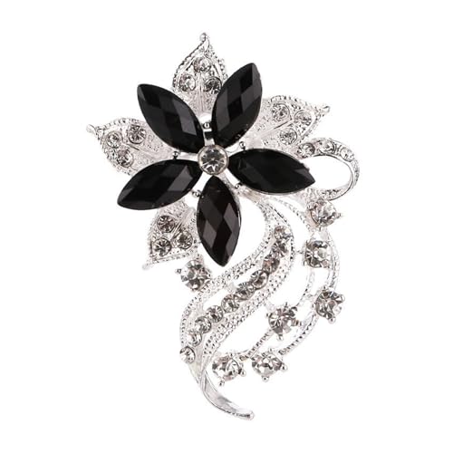 Anstecknadel aus Metalllegierung, Kristall, sicherer Clip für Hochzeitsstrauß und rutschfester Kleidungsschmuck von muzoira