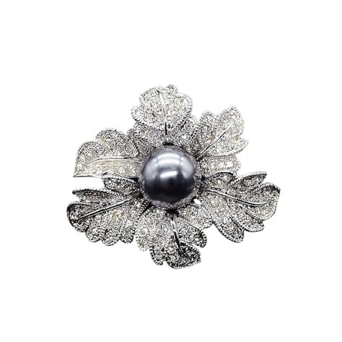 Brosche mit Diamant-Rose, Luxus-Designer – für Damen, Qipao-Accessoire, Einheitsgröße von muzoira