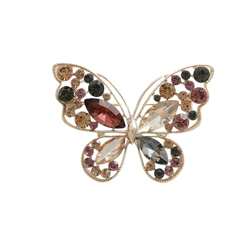 Brosche mit floraler Schleife, Legierung, für Damen und Herren, Einheitsgröße, Metall, Achat von muzoira