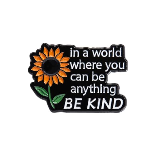 Broschenset mit Zitat und Blumenmotiv, minimalistische Sonnenblumen-Anstecknadel für Bücher, Taschen, Denim, verschiedene Szenen, Einheitsgröße Broschenset mit Zitat und Blumenmotiv, minimalistische Sonnenblumen-Anstecknadel für Bücher, Taschen, Denim, verschiedene Szenen, Einheitsgröße von muzoira