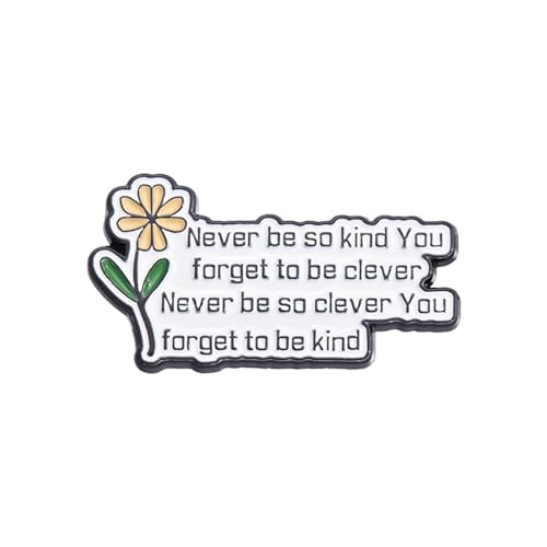 Broschenset mit Zitat und Blumenmotiv, minimalistische Sonnenblumen-Anstecknadel für Bücher, Taschen, Denim, verschiedene Szenen, Einheitsgröße Broschenset mit Zitat und Blumenmotiv, minimalistische Sonnenblumen-Anstecknadel für Bücher, Taschen, Denim, verschiedene Szenen, Einheitsgröße von muzoira