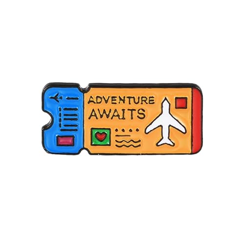 Cartoon-Emaille-Anstecknadel-Set – niedliche Pinwheel Papierflugzeug-Broschen für Rucksack, Hemden, Kinder, Einheitsgröße von muzoira