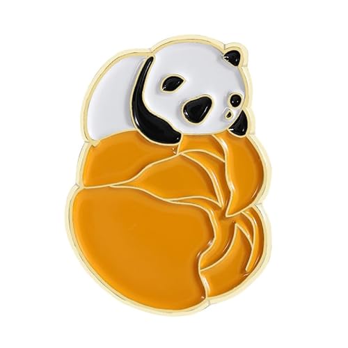 Cartoon Red Panda Brosche - Niedliche Tier Abzeichen Pin für Rucksack, QHXZ4073, Metall, Achat von muzoira