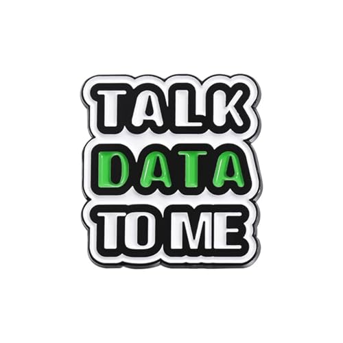 Emaille-Anstecknadeln "Talk Data To Me" und "Y'all Need Data" – Programmierbroschen Schmuck, Einheitsgröße von muzoira