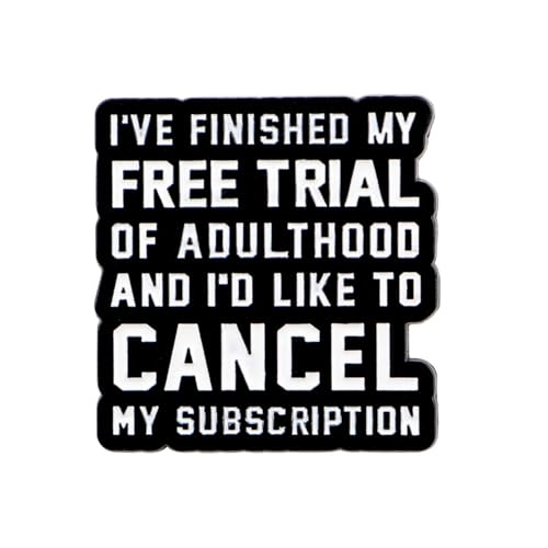 Emaille-Brosche mit lustigem Zitat "Adulthood" – Humor Anstecknadel für Rucksack & Kleidungszubehör Freunde Emaille-Brosche mit lustigem Zitat "Adulthood" – Humor Anstecknadel für Rucksack & Kleidungszubehör Freunde von muzoira