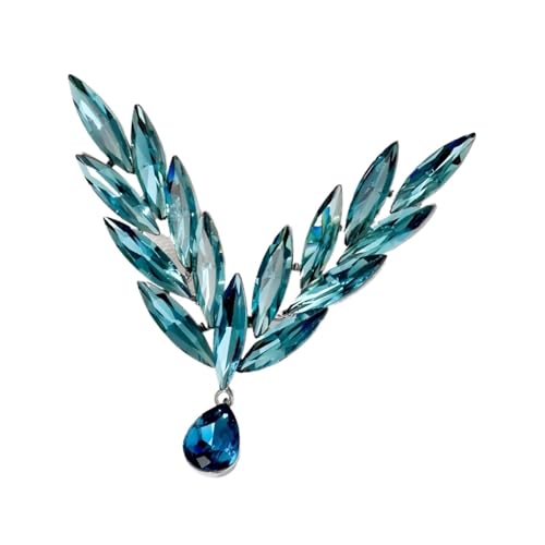 Engelsflügel-Brosche mit Kristallen, exquisit, vielseitiges Geschenk für Damen, Einheitsgröße von muzoira