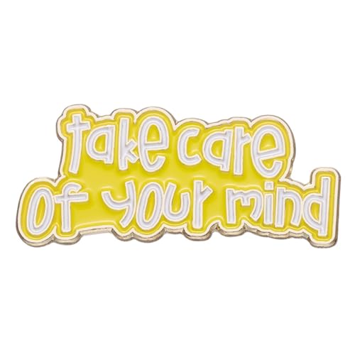 Hochwertige Buchstabenbrosche aus Zinklegierung mit farblich abgestimmtem Herz – inspirierende Emaille-Brosche zum Tragen, Einheitsgröße von muzoira