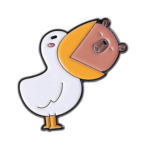 Lustiges Tier-Broschen-Set – niedliche Ente und Capybara Zinklegierung Pins, QHXZ4178, Metall, Achat Lustiges Tier-Broschen-Set – niedliche Ente und Capybara Zinklegierung Pins, QHXZ4178, Metall, Achat von muzoira