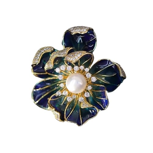 Luxuriöse Pfingstrosen-Brosche – exquisiter Blumen-Anstecker für Qipaos und Blazer, Einheitsgröße von muzoira