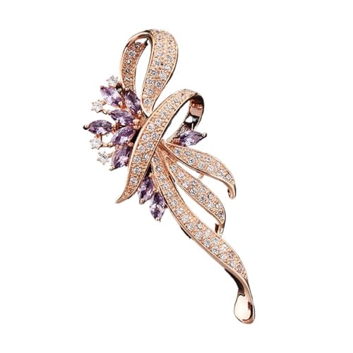 Luxuriöse Zirkonia-Brosche – europäischer Stil, Kristall-Akzent für Mäntel und Anzüge, vielseitiges Statement-Accessoire, Einheitsgröße Luxuriöse Zirkonia-Brosche – europäischer Stil, Kristall-Akzent für Mäntel und Anzüge, vielseitiges Statement-Accessoire, Einheitsgröße von muzoira