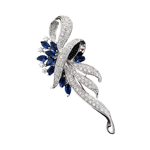 Luxuriöse Zirkonia-Brosche – europäischer Stil, Kristall-Akzent für Mäntel und Anzüge, vielseitiges Statement-Accessoire, Einheitsgröße Luxuriöse Zirkonia-Brosche – europäischer Stil, Kristall-Akzent für Mäntel und Anzüge, vielseitiges Statement-Accessoire, Einheitsgröße von muzoira