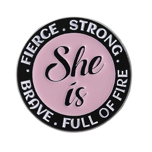 Minimalistische SHE Brosche - Herz & Stern Emaille Abzeichen für Frauen Niedliche Legierung Pin für Kleidung oder Taschen, 1 Stück, QHXZ3986, Metall, Achat Minimalistische SHE Brosche - Herz & Stern Emaille Abzeichen für Frauen Niedliche Legierung Pin für Kleidung oder Taschen, 1 Stück, QHXZ3986, Metall, Achat von muzoira