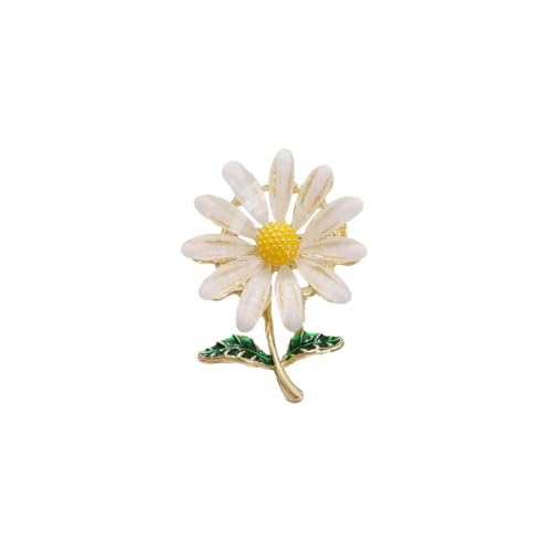 Muzoira Gänseblümchen-Brosche für Damen, leicht, luxuriös, All-Match-Anstecknadel von muzoira