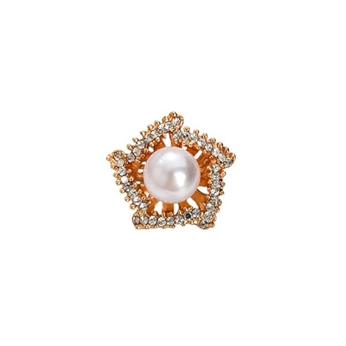 Muzoira Hochwertige geometrische Brosche – Wintermantel Corsage Pin für Frauen, modisches Nischenzubehör mit Design Sinn, Premium-Metallnadel für Jacken & Blazer von muzoira