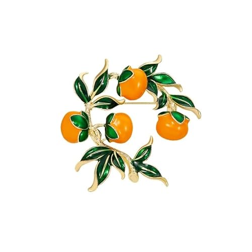 Muzoira Persimmon Ruyi Brosche High-End Damen Nische Obst Corsage Kreative Feste Kleidung Zubehör von muzoira