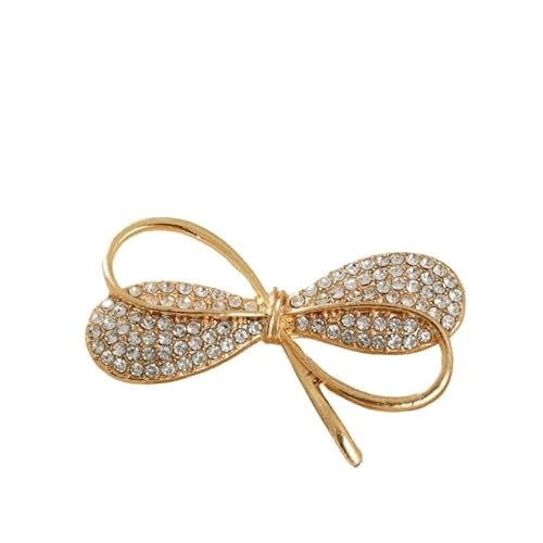 Perlen-Brosche mit Schleife, niedlicher japanischer Stil, rutschfeste Anstecknadel für Kleider und Blusen, Einheitsgröße, Metall, Achat von muzoira