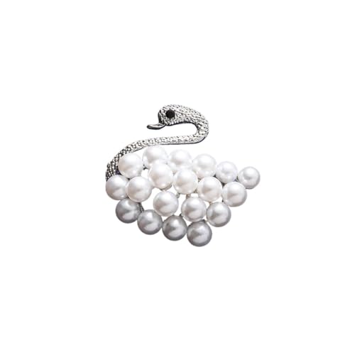 Perlen-Schwan-Brosche für Frauen – Metall-Tier-Anstecknadel für Kleid, Schal, Modeschmuck, Geschenk, Accessoire, Einheitsgröße, Metall, Achat Perlen-Schwan-Brosche für Frauen – Metall-Tier-Anstecknadel für Kleid, Schal, Modeschmuck, Geschenk, Accessoire, Einheitsgröße, Metall, Achat von muzoira