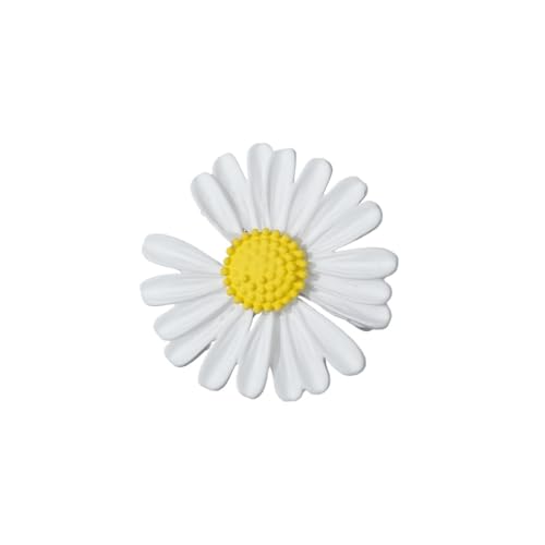Süße Gänseblümchen-Brosche – verspielte Blumen-Legierung Pin für Damen und Herren, Einheitsgröße, Metall, Achat von muzoira