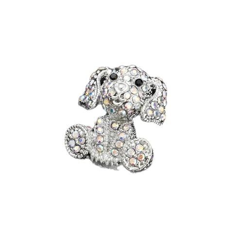 Tier-Brosche, Unisex, minimalistisch, kreativ, niedlicher Welpe, große Anstecknadel für Pullover-Zubehör von muzoira