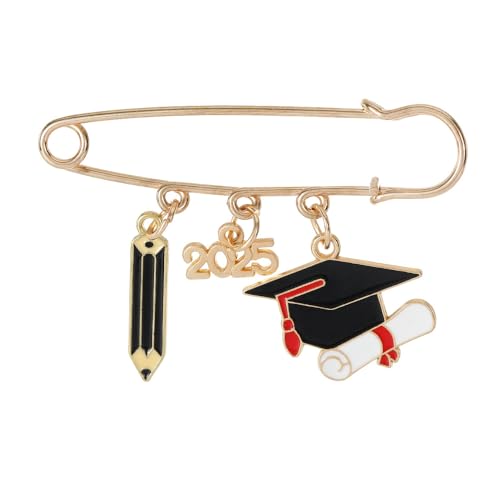 Unisex-Brosche aus Zinklegierung, modernes geometrisches Statement-Stück für Revers/Schal (mehrere Farben), Einheitsgröße, Metall, Achat von muzoira