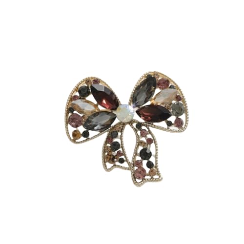 Vintage-Brosche mit Aussparung – Legierung, Strass, elegant, vielseitig, für Damen, Einheitsgröße, Metall, Achat Vintage-Brosche mit Aussparung – Legierung, Strass, elegant, vielseitig, für Damen, Einheitsgröße, Metall, Achat von muzoira