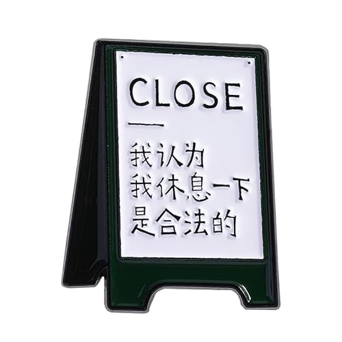 Zinklegierung Buchstabe Badge - "I Think Resting Is Legal" Lustige Brosche Pin für Taschen & Jacken, QHXZ4169, Metall, Achat Zinklegierung Buchstabe Badge - "I Think Resting Is Legal" Lustige Brosche Pin für Taschen & Jacken, QHXZ4169, Metall, Achat von muzoira