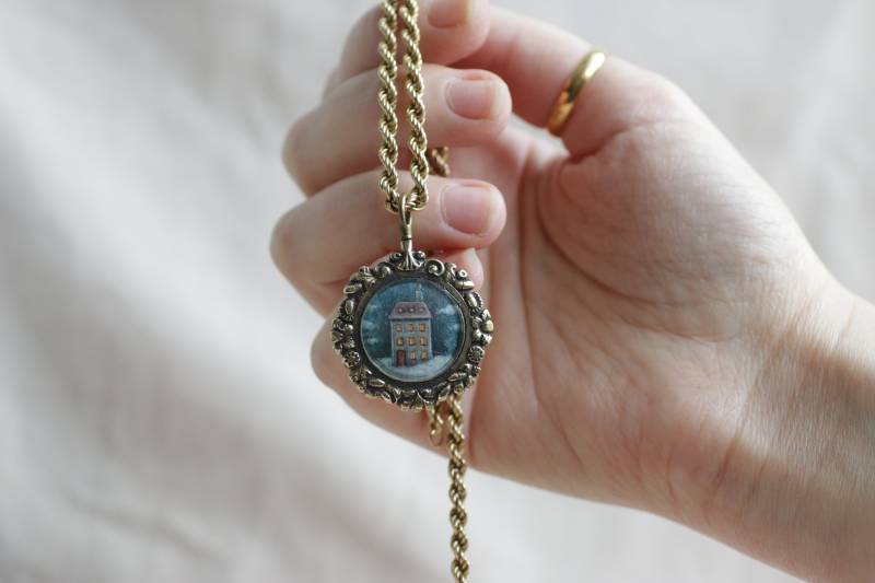 Home - Antikes Medaillon Mit Miniaturgemälde Von Irene Owens von mvcgems