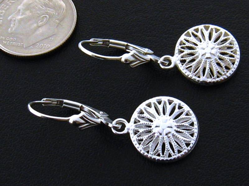 sterling Silber Ohrringe, Tropfen Ohrhänger, 925 von mwhitejewelry