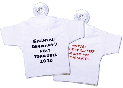 Mini Shirt - mit Wunschtext von my-baby-shop