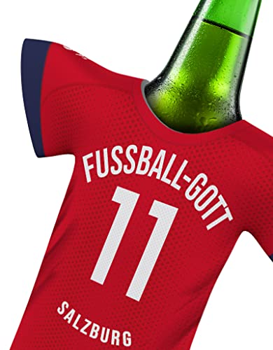 Fussball Gott Trikot passend für Bull Salzburg Trikot Home Fans | offiziell männer Trikot-Trikotkühler by MYFANSHIRT.com fußball heim Trikot t-Shirt von my fan shirt