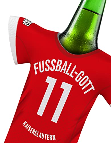 Fussball Gott passend für Kaiserslautern Fans | Männer Trikot-Bierkühler by MYFANSHIRT.com Kein Original fußball heim T-Shirt von my fan shirt