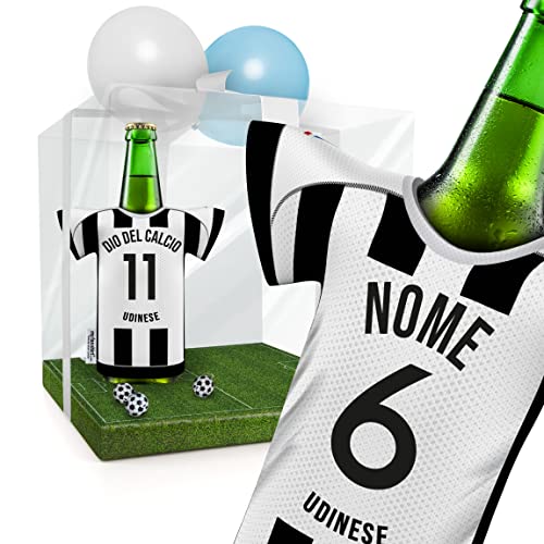PERSONALISIERT Udine Trikot-Kühler Geschenk-Box Fanartikel Männer | Passend für Udinese Calcio 1896 | Mann Freund Opa Bruder Geburtstag Weihnachten Ostern Wichteln Trikotkühler by MyFanShirt DEIT von my fan shirt
