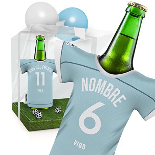 PERSONALISIERT VIGO Trikot-Kühler Geschenk-Box Fanartikel Männer | Passend für Celta Vigo | Mann Freund Opa Bruder Geburtstag Weihnachten Ostern Wichteln Trikotkühler by MyFanShirt DESP von my fan shirt