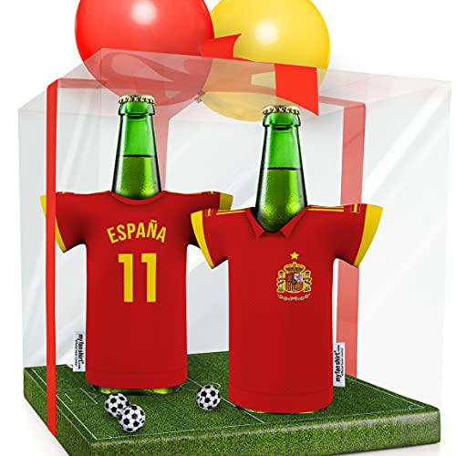 my fan shirt Spanien Trikot-Kühler Fanartikel für Männer | Passend für Spanien | Mann Freund Opa Bruder Geburtstag Weihnachten Ostern Wichteln by MYFANSHIRT.com von my fan shirt