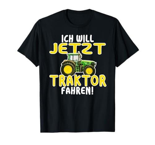 Ich will Traktor fahren T-Shirt Idee Schlepper Trecker Jungs T-Shirt von my.bliss- Traktor & Bagger Geschenkidee T-Shirts