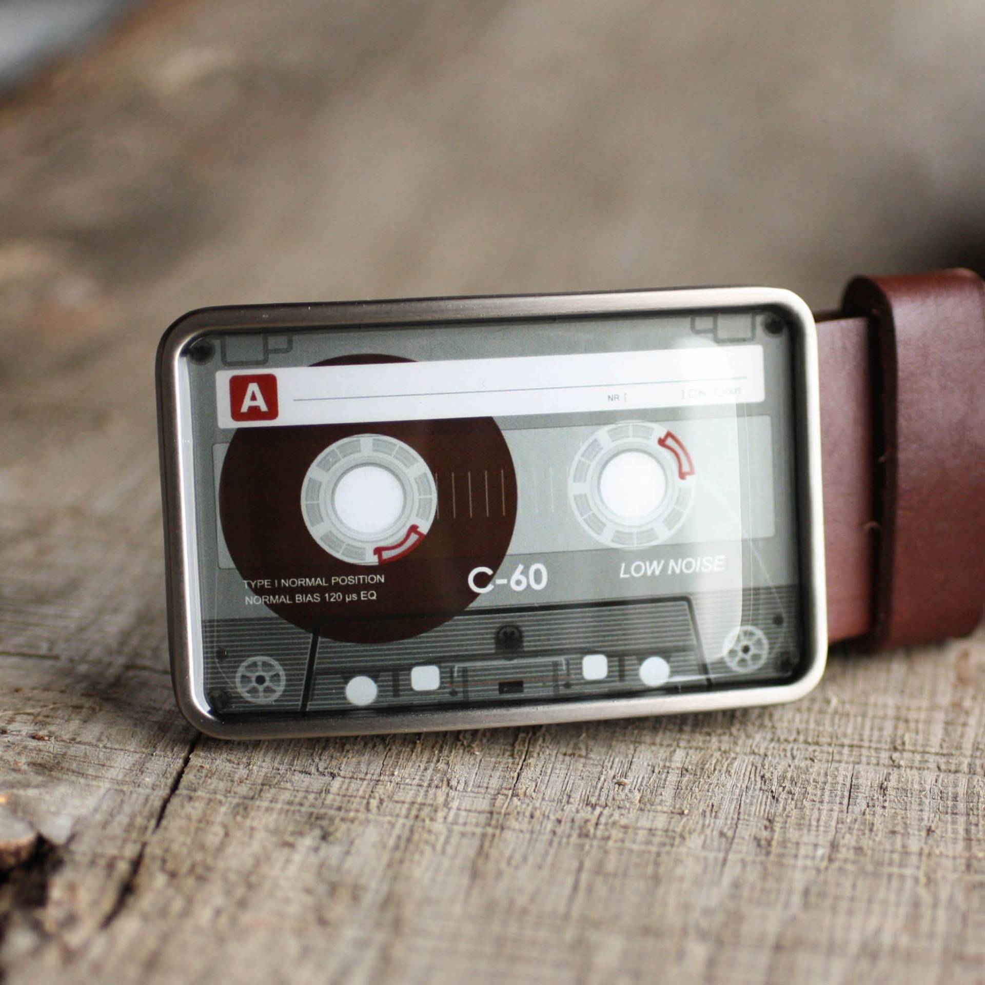 Audio Kassette Gürtelschnalle, Retro Musik Gürtelschnalle von myBeltBuckle