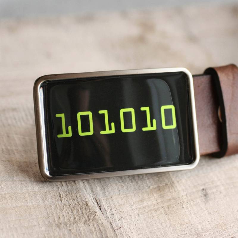 Geek Gürtelschnalle, 42 Binärcode Herren Geschenk Für Ihn, Männer, Coole Gürtelschnalle von myBeltBuckle