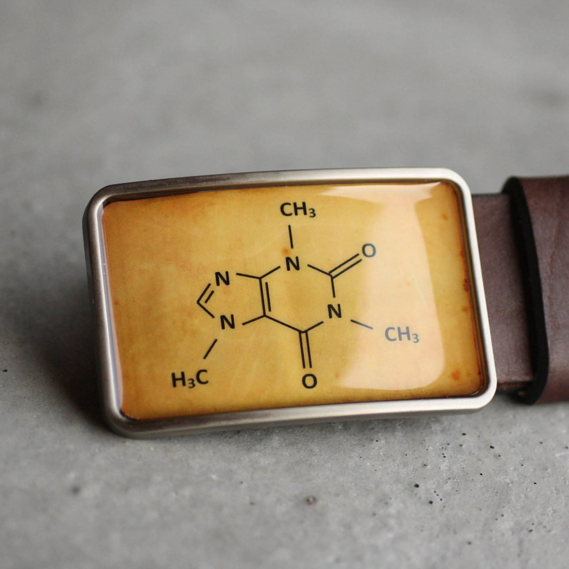 Koffein Gürtelschnalle, Molecule Wissenschaft Gürtelschnalle von myBeltBuckle