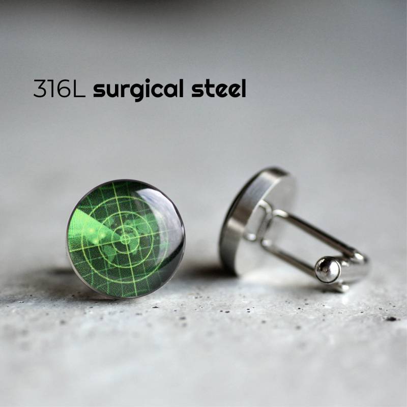 Parka Manschettenknöpfe, Edelstahl Militär Heer Geschenk Für Ihn von myBeltBuckle