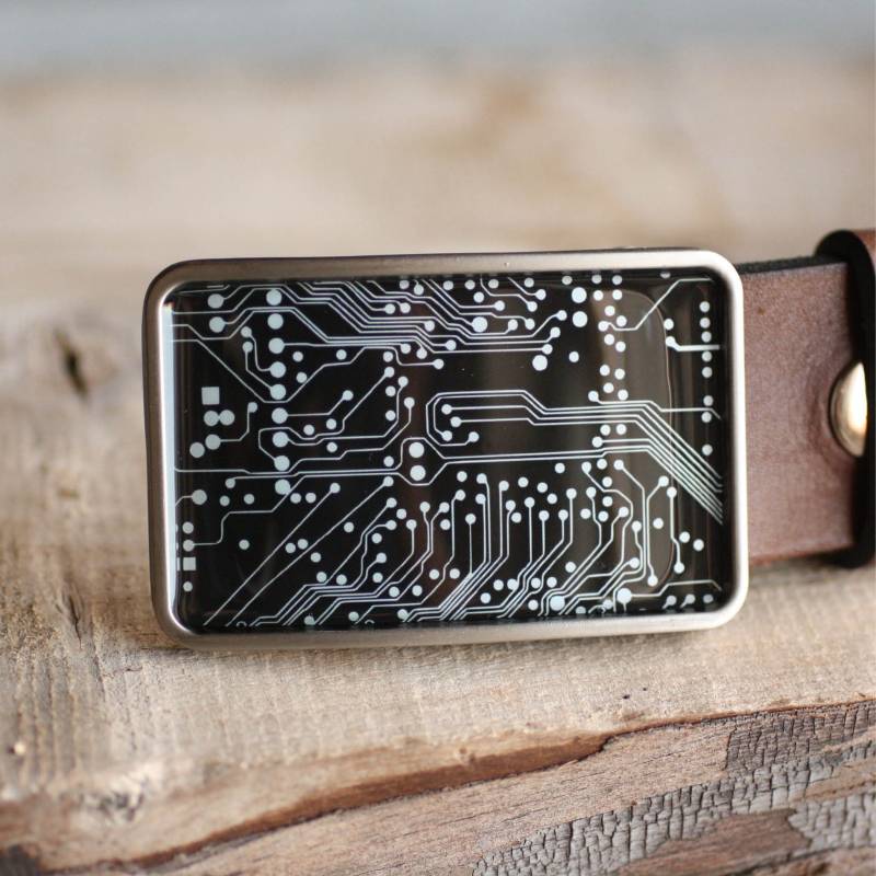 Platine Gürtelschnalle, Platinen Geekery Geek Gürtelschnalle Computer Herren Für Männer Geschenk Ihn von myBeltBuckle