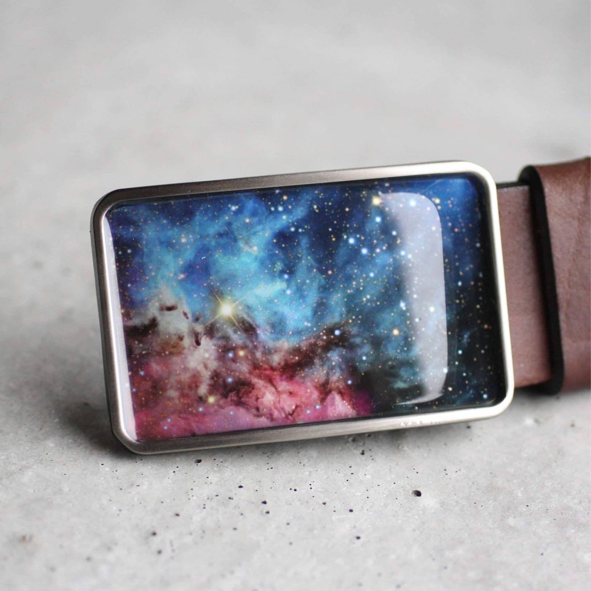 Space Gürtelschnalle, Turquose Pink Anstromy Universe Galaxy Geschenk Für Sie, Ihn, Frau Geschenk, Hochzeit Gürtelschnalle von myBeltBuckle