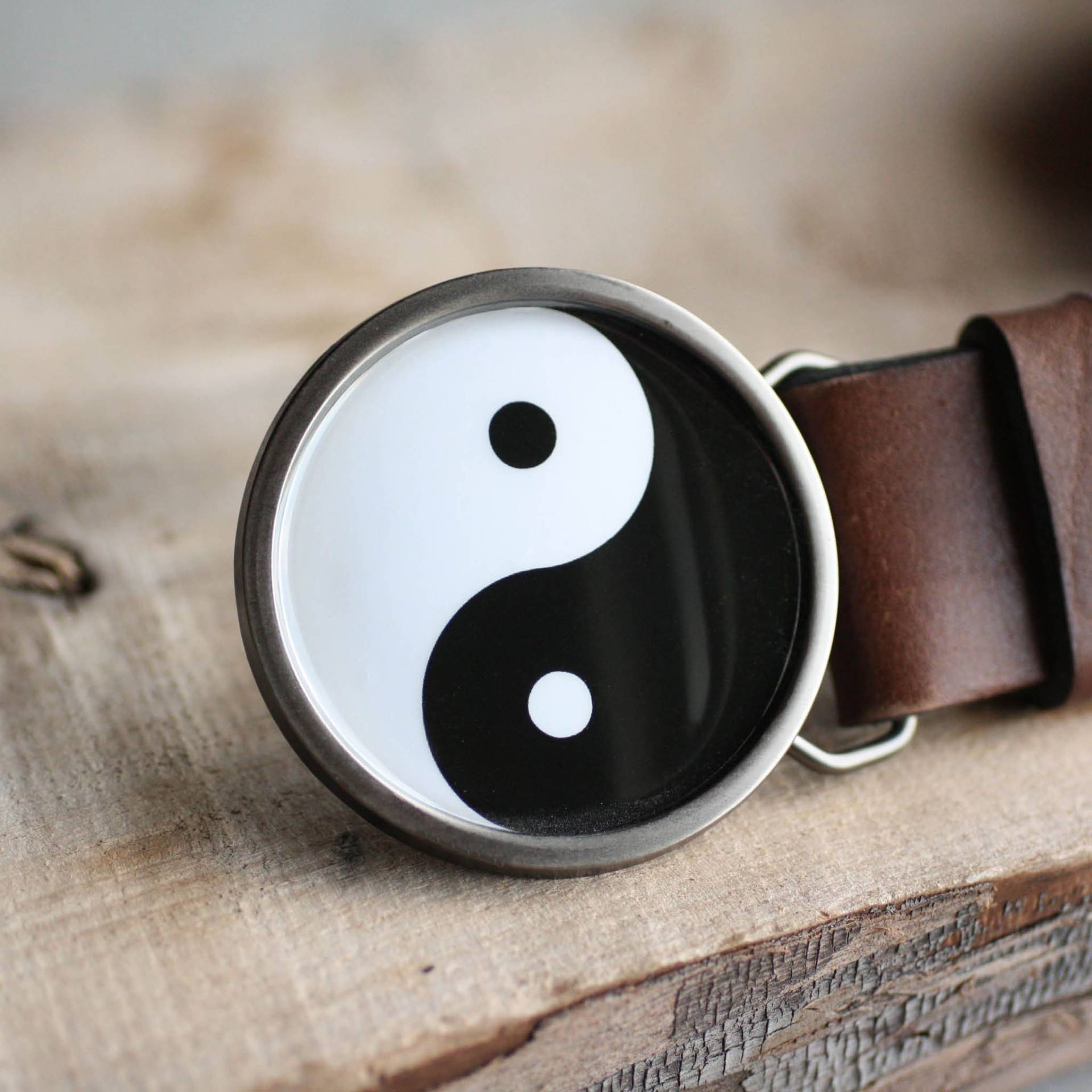 Yin Yang Symbol Gürtelschnalle Tai Chi Spirituelles Geschenk Für Ihn Kung Fu Schnalle Yoga Meditation von myBeltBuckle