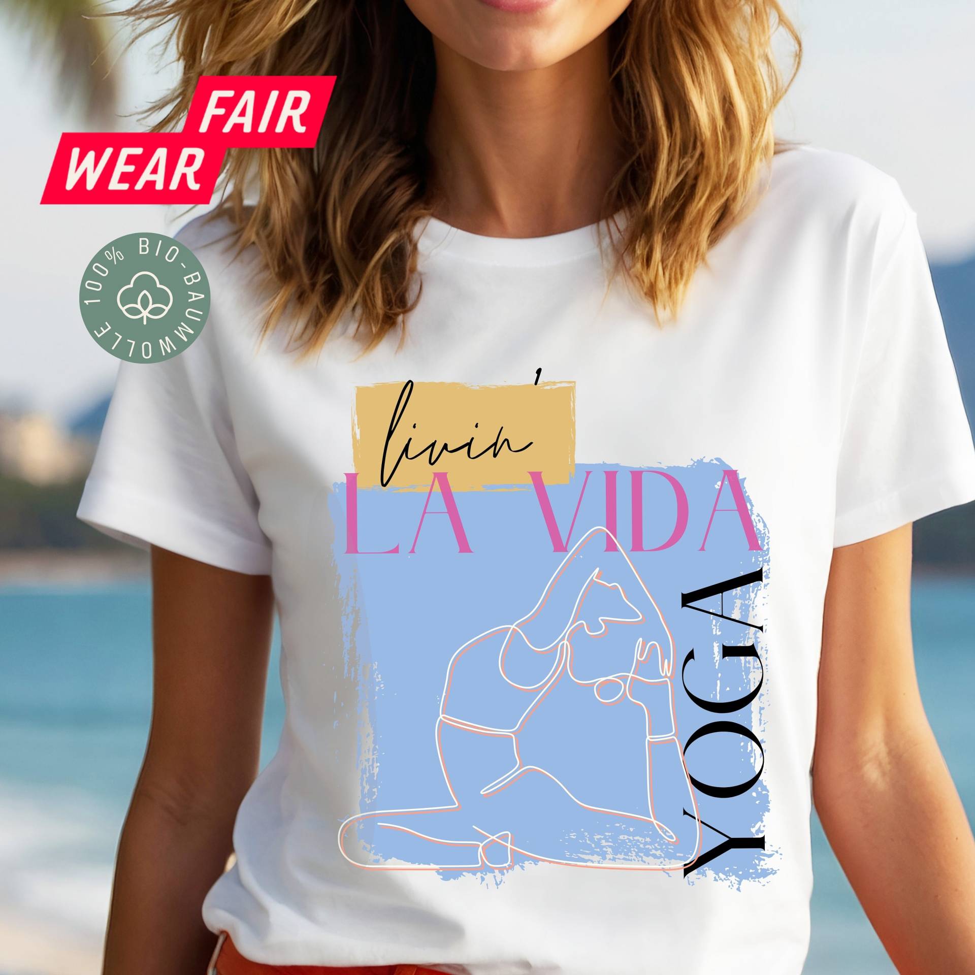 Yoga-Shirt Bio, Statement-Shirt, Mindful Fashion von myBlissfulTypeStudio