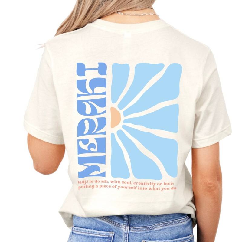 statement-Shirt Meraki, Shirt Mit Rückenprint, Mindful Fashion von myBlissfulTypeStudio