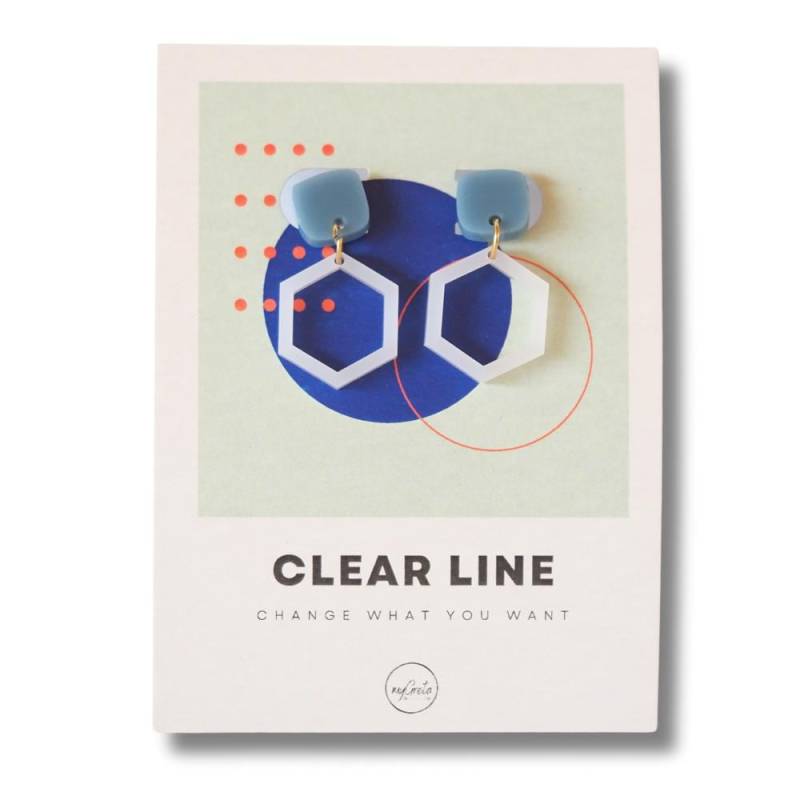 Acryl Statement Ohrstecker Hexagon in Weiß Inklusive Geschenkverpackung Acryl Statement Ohrstecker Hexagon in Weiß Inklusive Geschenkverpackung von myGretaDE