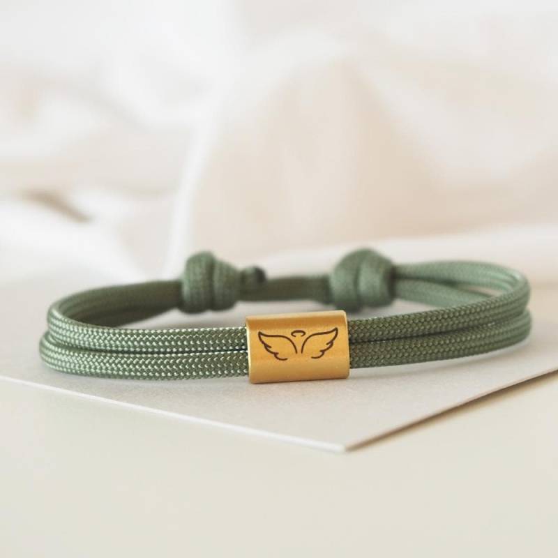 Personalisierbares Segeltau-Armband Schutzengel | Geschenk Als Symbol Für Schutz Und Liebe von myGretaDE